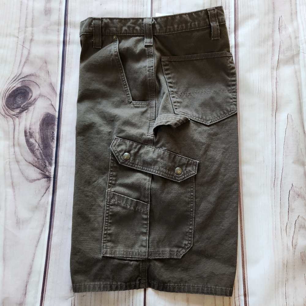 Carhartt "Cotton Ripstop Cargo Work Short" B357 Dark Brown | Men's Size 44 - Picture 6 of 10